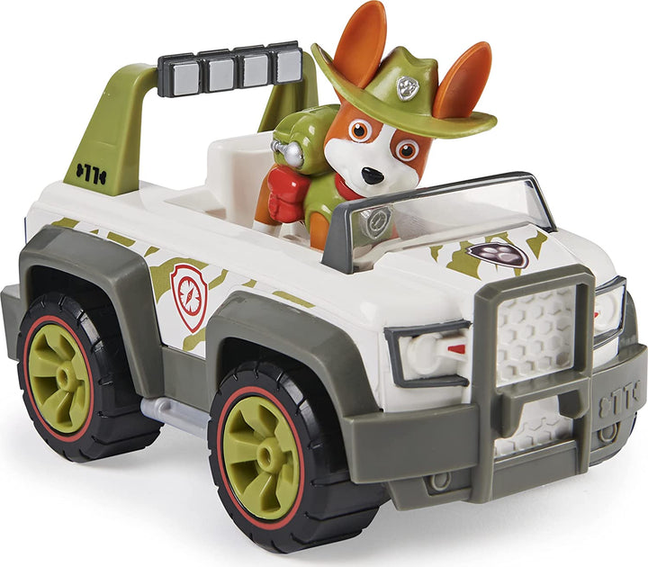 PAW Patrol Tracker's Jungle Cruiser-Fahrzeug mit Sammelfigur, für Kinder ab 3 Jahren