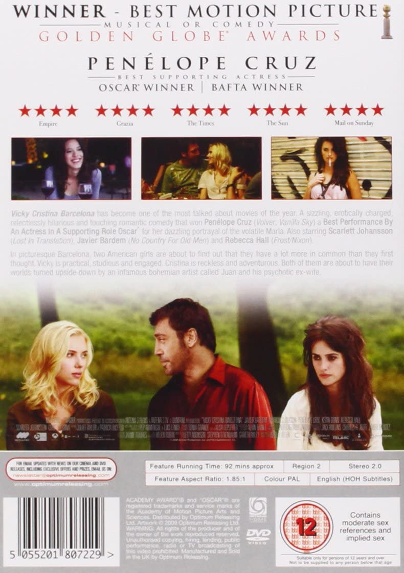 Vicky Cristina Barcelona - Liebesfilm/Drama [DVD]