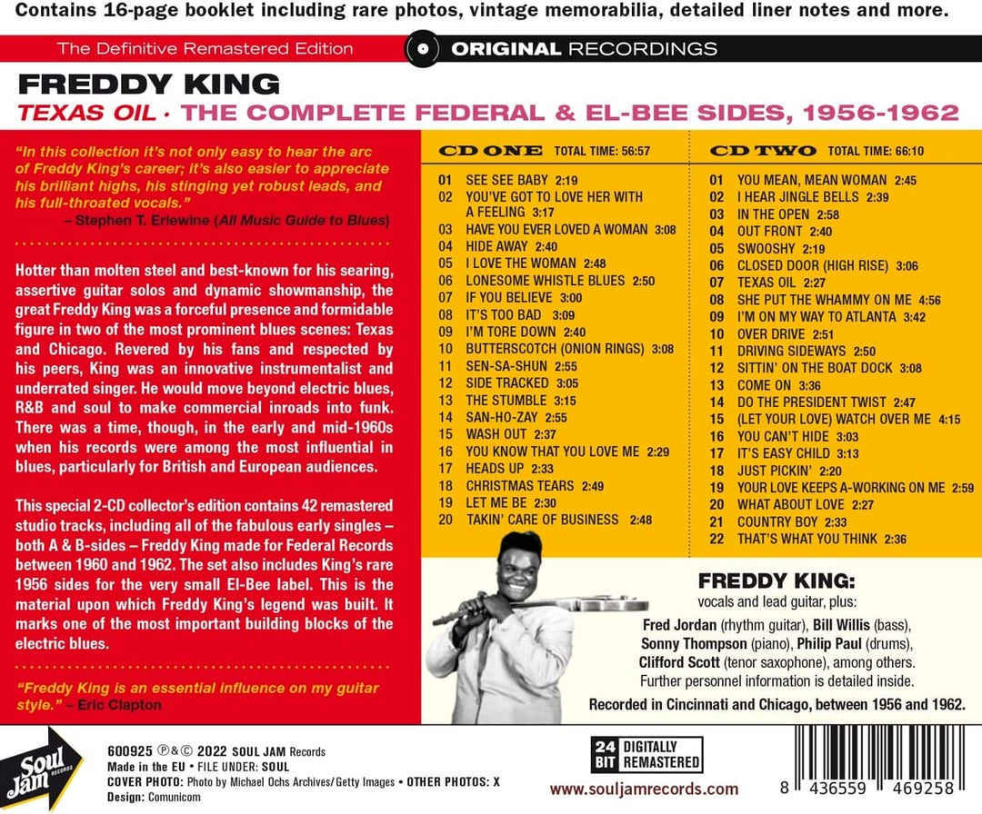 Freddy King – Texas Oil – Die komplette Federal- und El-Bee-Seite. 1956-1962 [Audio-CD]