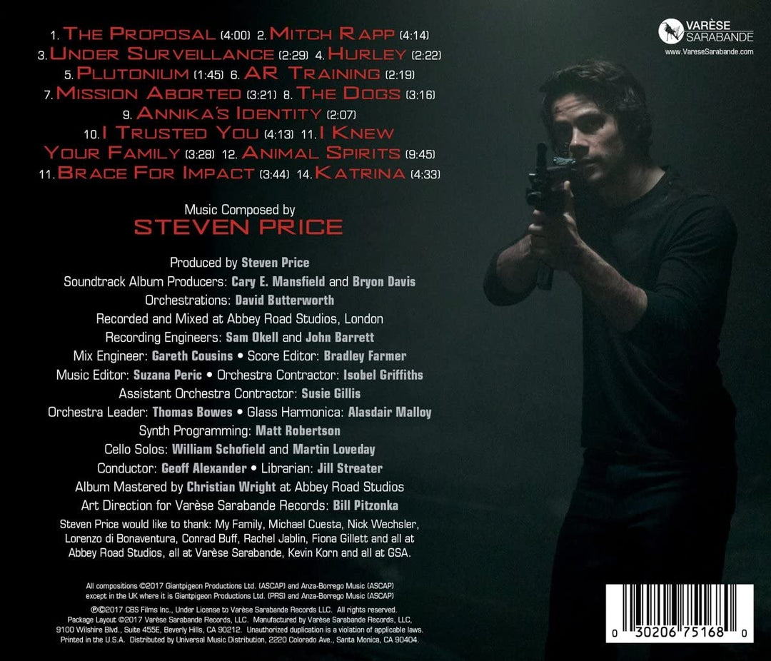 Steven Price – American Assassin Soundtrack [Audio-CD]