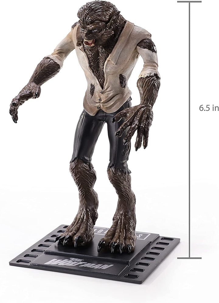 The Noble Collection Universal Monsters Bendyfigs Wolf-Man – 7,5 Zoll (19 cm) Noble