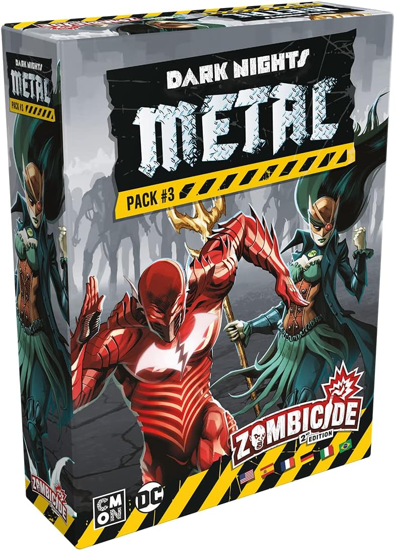 CMON Zombicide Dark Nights Metal Pack #3 | Set of Justice League Miniatures Compatible with Zombicide 2nd Edition Game for Adults