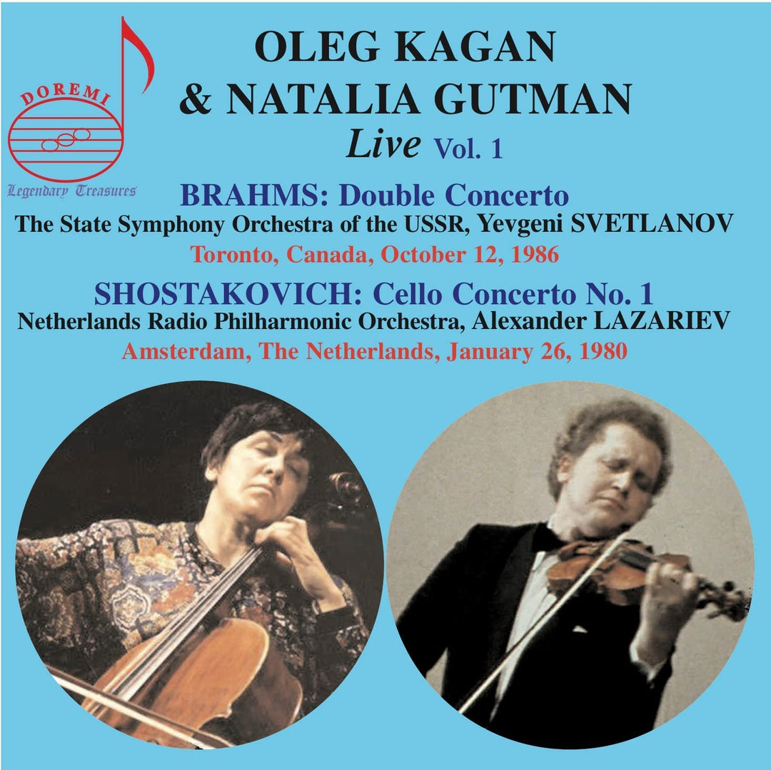 Oleg Kagan – Brahms; Schostakowitsch: Konzerte live aufgeführt [Oleg Kagan; Natalia Gutman; Alexander Lazariev] [Doremi: DHR-8120] [Audio CD]