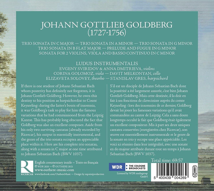 Johann Gottlieb Goldberg: Sämtliche Triosonaten [Audio-CD]