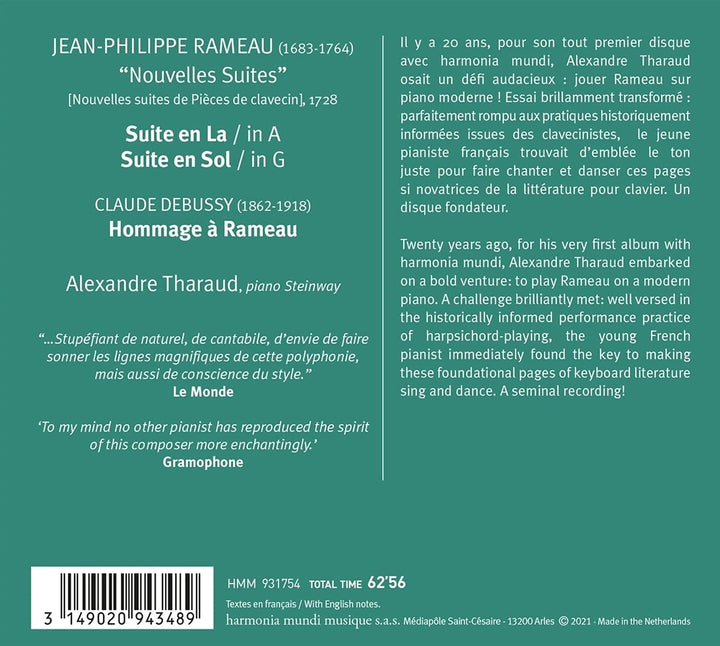 Alexandre Tharaud - Alexandre Tharaud: Rameau [Audio-CD]