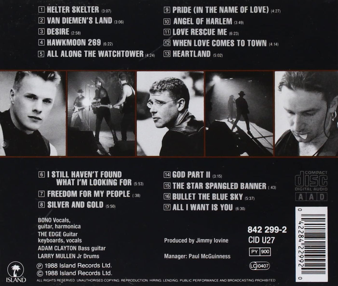 Rattle And Hum - U2  [Audio CD]
