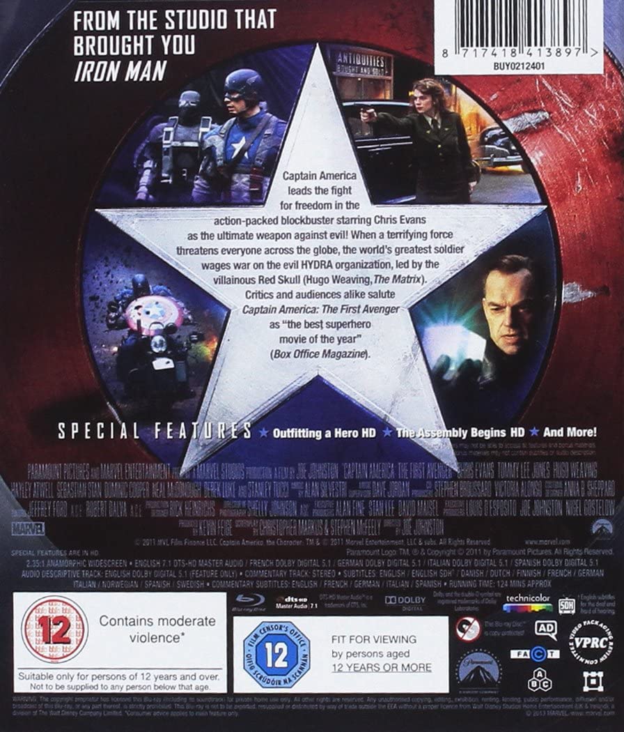 Captain America 1-3 – Action/Abenteuer [Blu-ray]