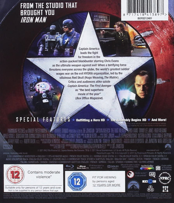 Captain America 1-3 – Action/Abenteuer [Blu-ray]