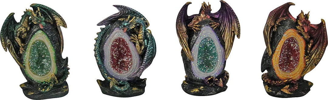 Nemesis Now Geode Keepers Figur 12 cm, (4er-Set)