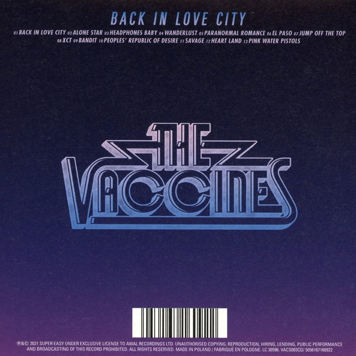 The Vaccines – Back In Love Cityexplicit_lyrics [Audio CD]