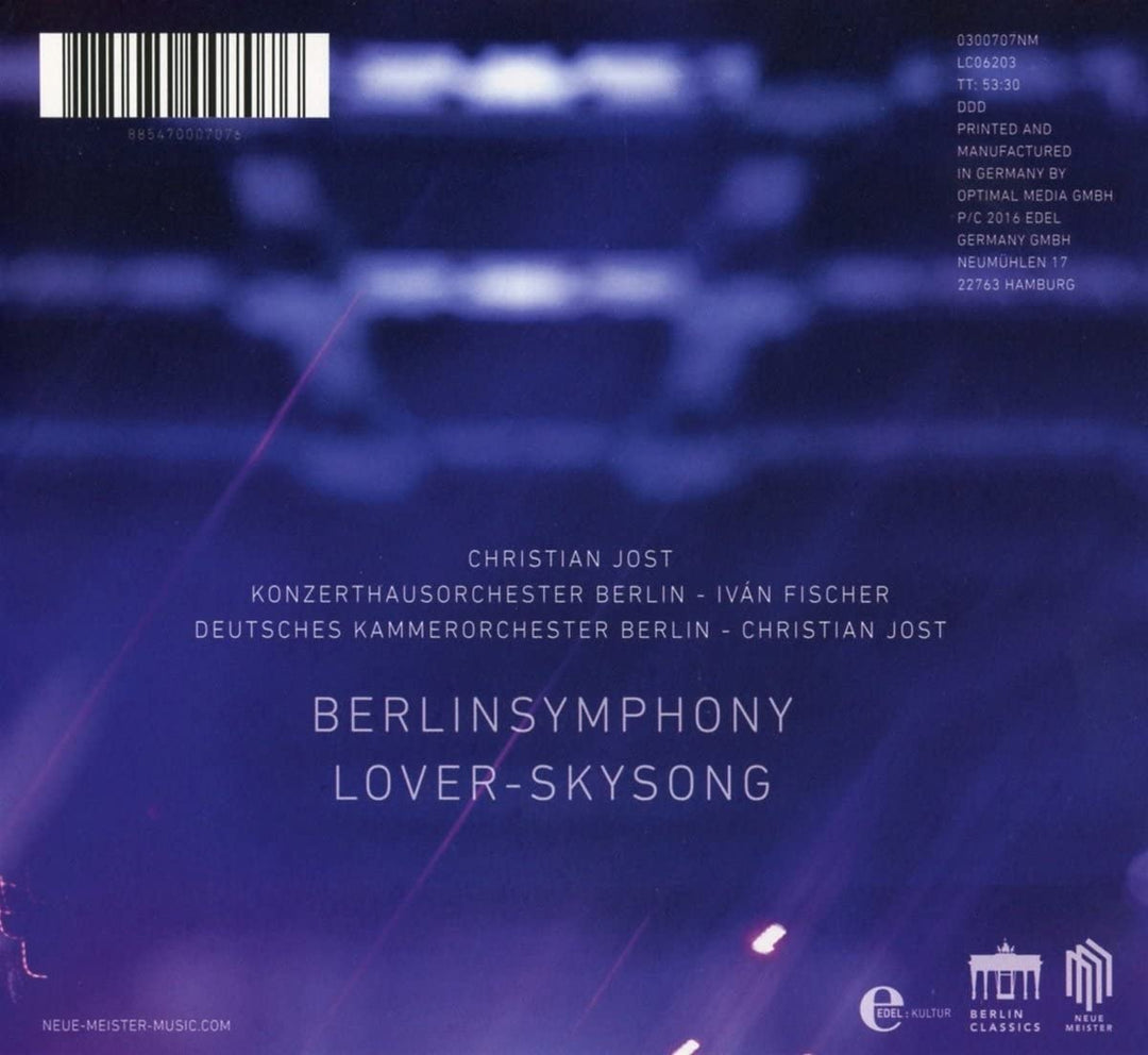 Christian Jost: Berliner Symphoniker | LoverSkysong [Audio CD]