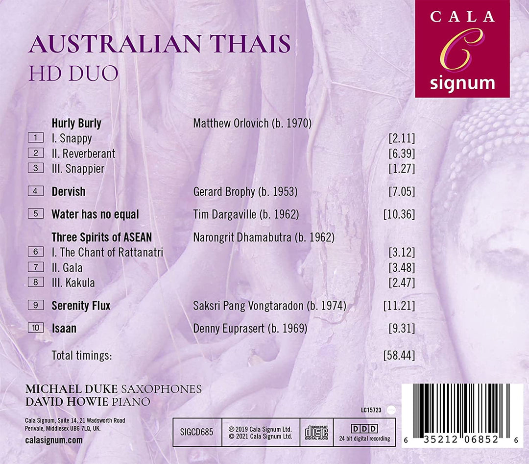 Hd Duo: Australian Thais: Neue Musik für Saxophon und Klavier [Audio-CD]