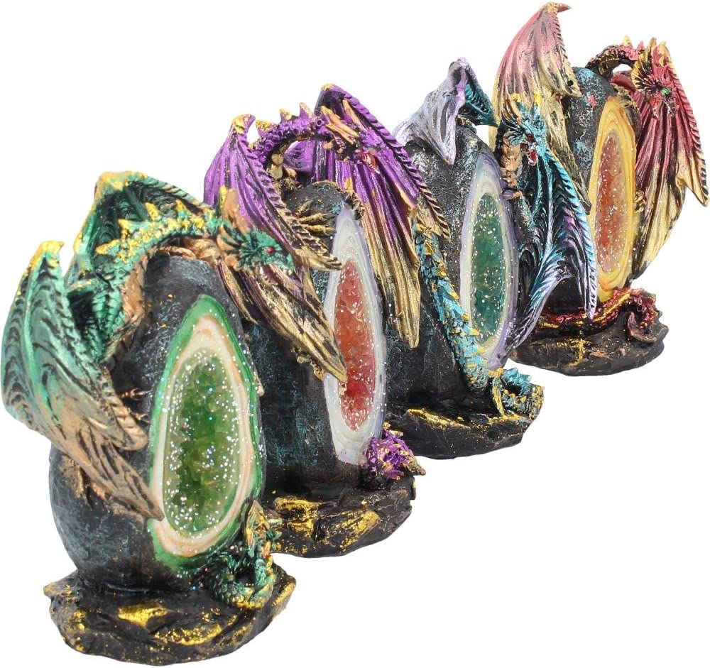 Nemesis Now Geode Keepers Figur 12 cm, (4er-Set)