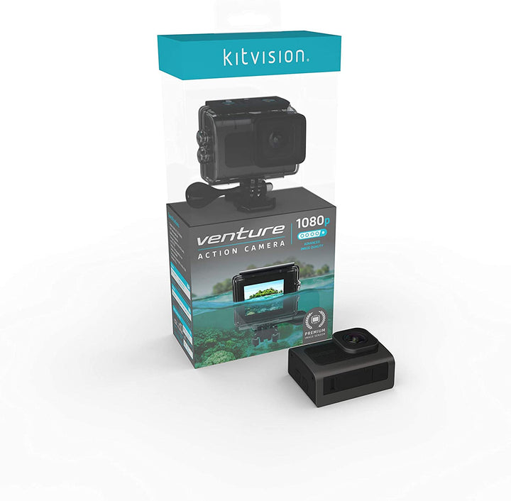 Kitvision Venture 1080p Full HD Action Camera with Wi-Fi, LCD Display and Waterp