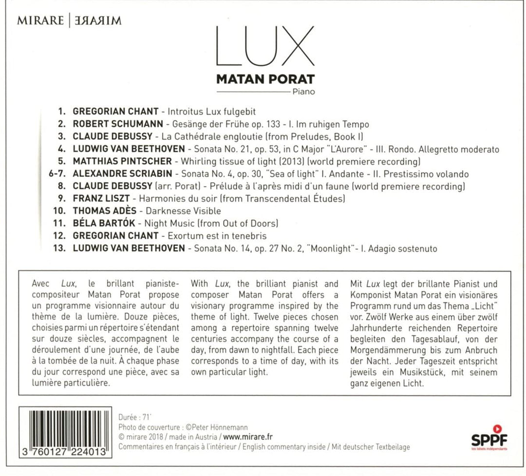 Matan Porat: Lux [Audio-CD]