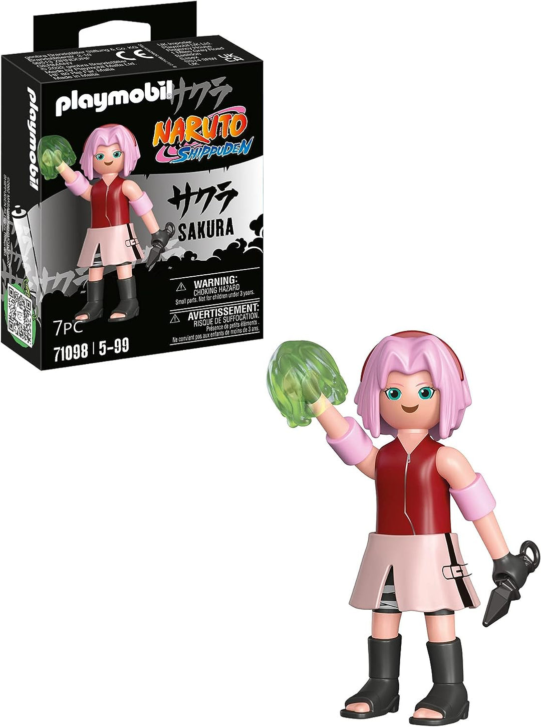 Playmobil 71098 Naruto: Sakura Figurenset, Naruto Shippuden Anime-Sammlerfigur