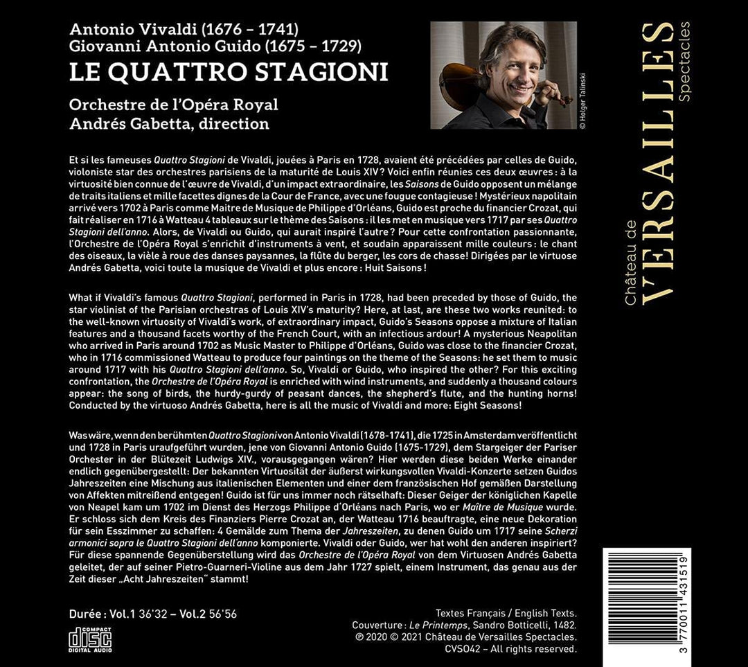 Andrés Gabetta - Vivaldi &amp; Guido: Le quattro stagioni [DVD]