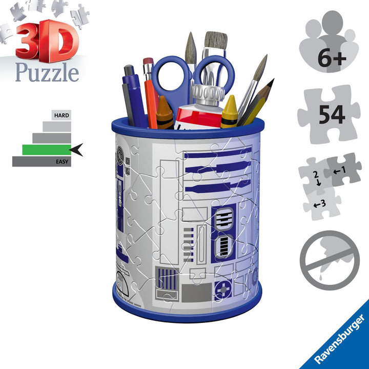 Ravensburger 11554 Star Wars R2-D2 3D-Puzzle für Kinder und Erwachsene ab 6 Jahren