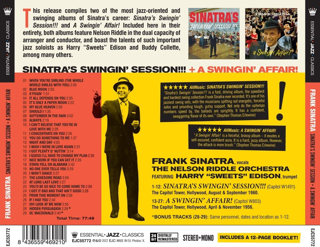 Frank Sinatra – Sinatras Swingin‘ Session!!! + Eine Swing-Affäre! [Audio-CD]