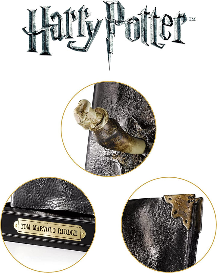 The Noble Collection Harry Potter Basilisk Fang und Tom Riddle Diary-Skulptur – 23 cm große Horxkrux-Replik aus Kunstharz – offiziell lizenziertes Filmset, Film-Requisiten, Geschenke