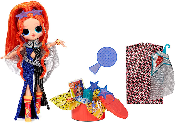 LOL Surprise OMG Dance Dance Dance Major Lady Fashion Doll, met 15 verrassingen, Designer Kleding, Magic Blacklight, Mode Accessoires, Schoenen, Fashion Doll Stand en TV Pakket