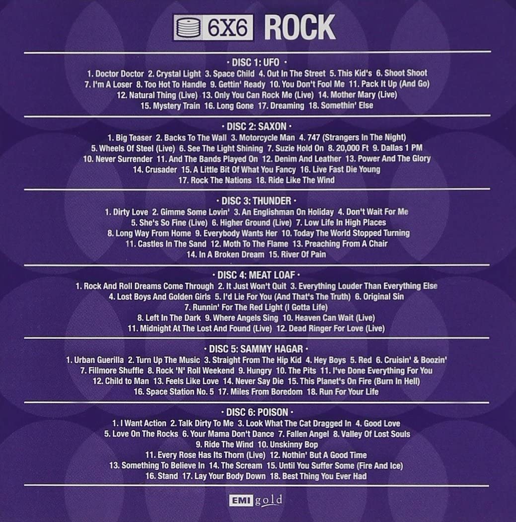 Rock (6 x 6 Box-Set) [Audio-CD]