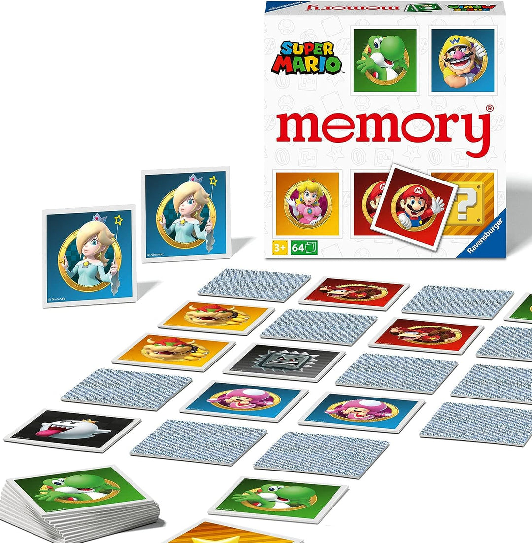 Ravensburger Super Mario Large Memory – Matching Picture Snap Pairs-Spiel für Kinder