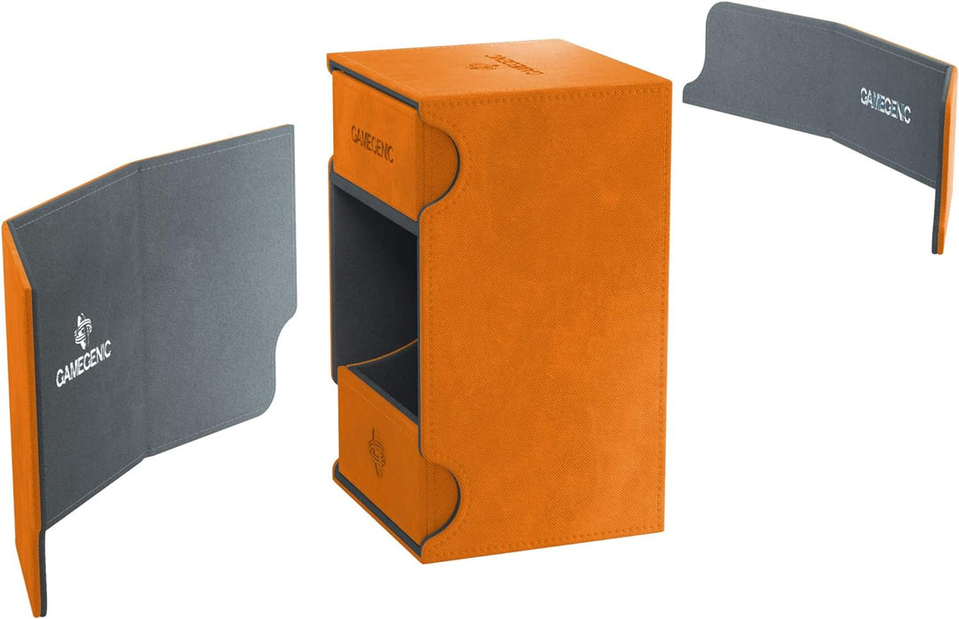 Gamegenic Watchtower 100-Karten-Convertible-Deck-Box, Orange