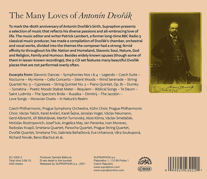 Die vielen Lieben von Antonin Dvorak – [Audio-CD]