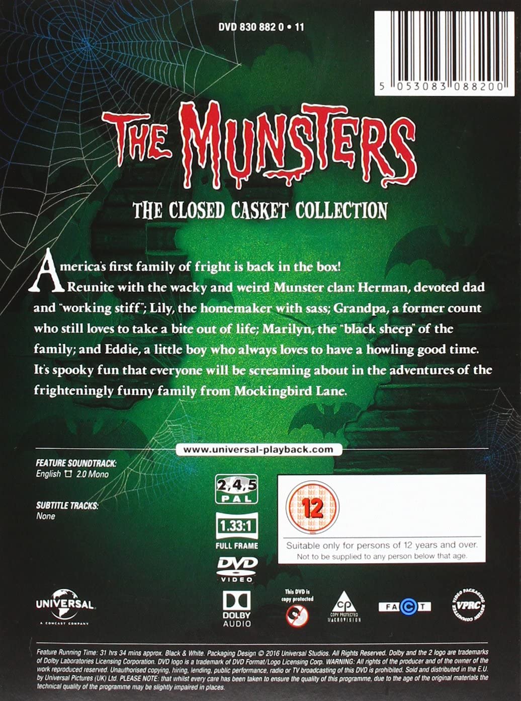 The Munsters: The Closed Casket Collection – Die komplette Serie – Sitcom [DVD]