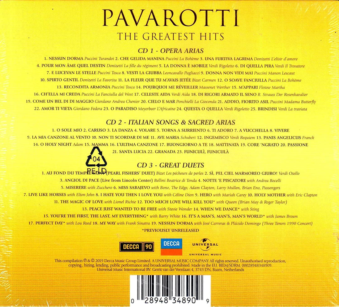 Pavarotti: The Greatest Hits - Luciano Pavarotti [Audio-CD]
