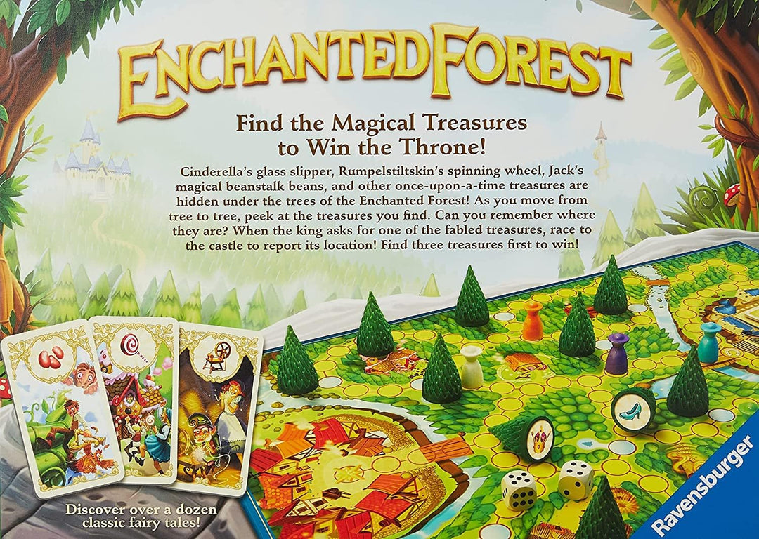 Ravensburger Enchanted Forest, klassisches Familienbrettspiel für Kinder ab 4 Jahren – magische Schatzsuche