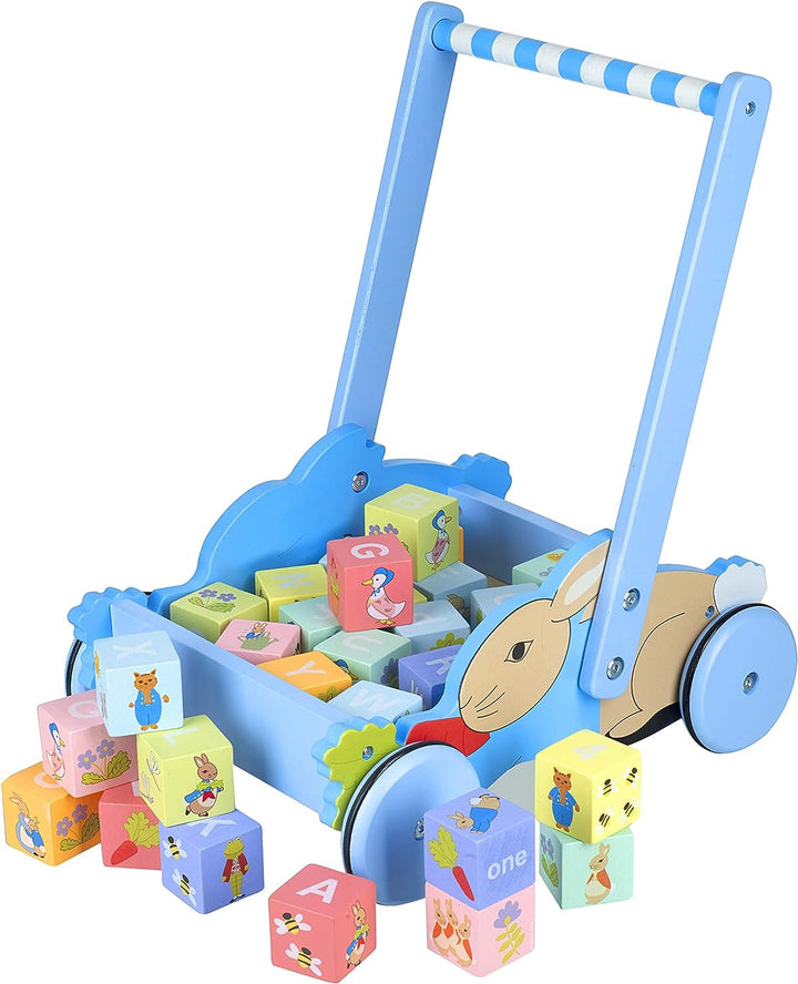 Orange Tree Toys Peter Rabbit Blockwagen für Kinder ab 12 Monaten