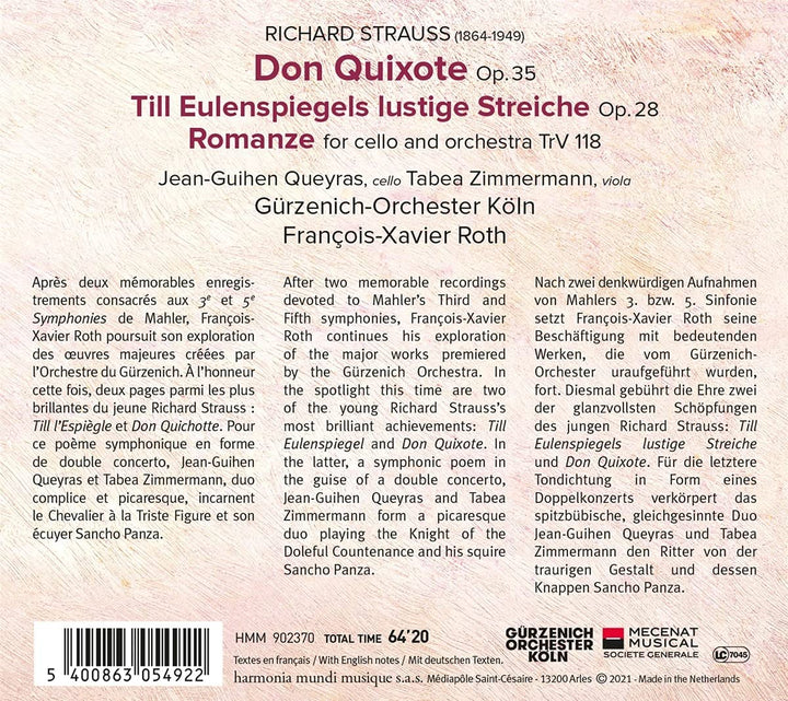 Richard Strauss: Don Quixote/Till Eulenspiegel [Audio CD]