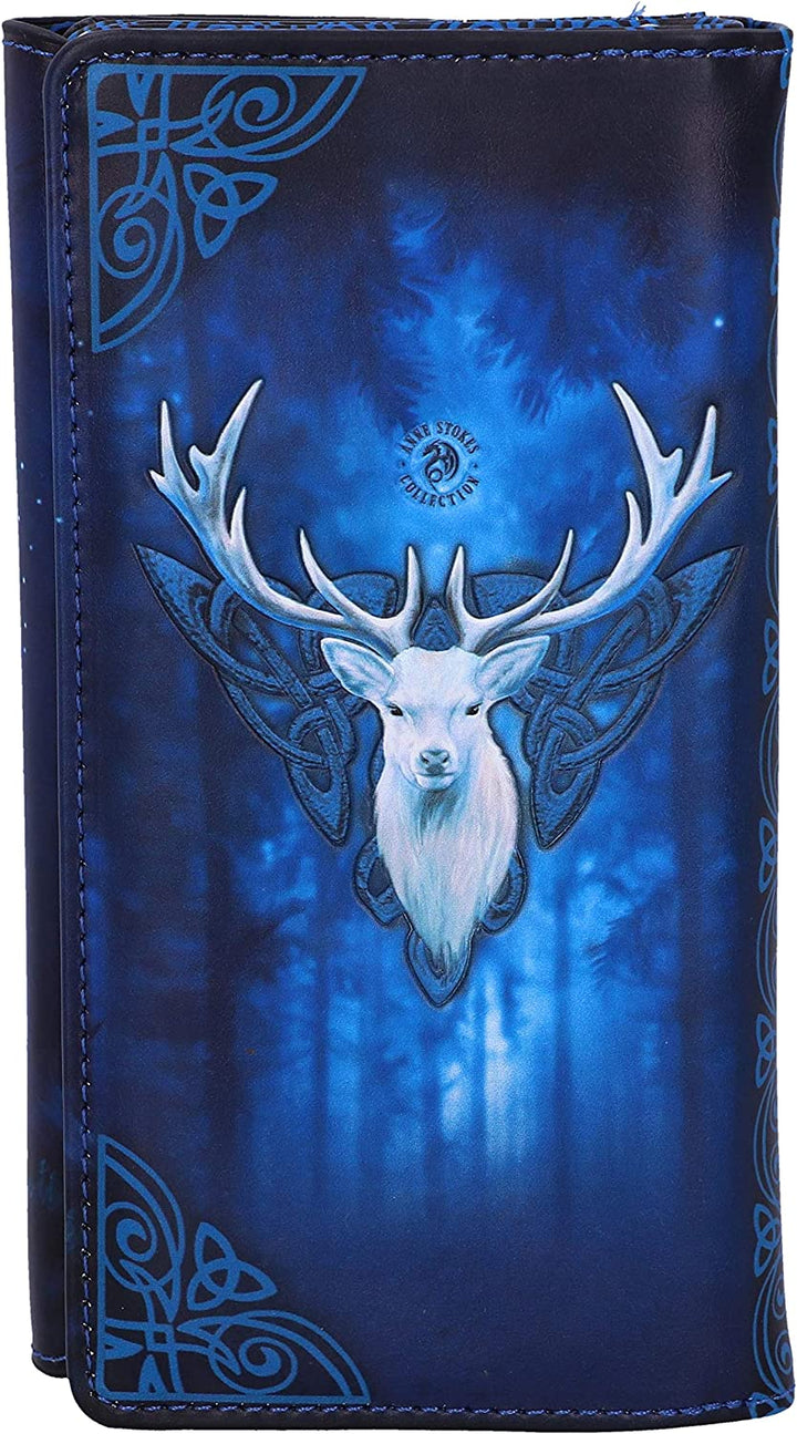 Nemesis Now Anne Stokes Fantasy Forest Elfenkönigin und Hirsch geprägte Geldbörse, Blau