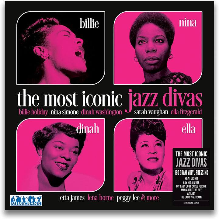 The Most Iconic Jazz Divas – Verschiedene, 180 Gramm, 12-Zoll-LP, Label: MUSICBANK [VInyl]