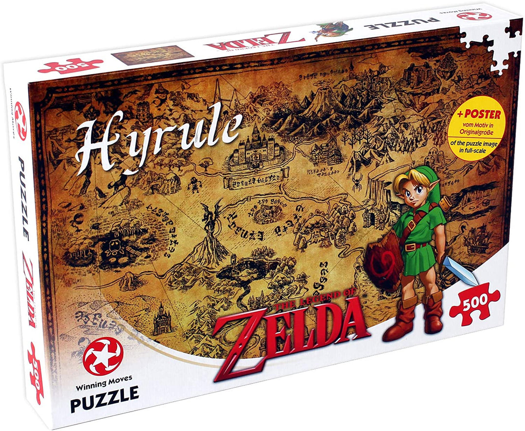 Winning Moves Legend of Zelda Hyrule Field Puzzle 500 pièces