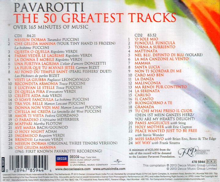 Pavarotti The 50 Greatest Tracks - Pavarotti [Audio-CD]