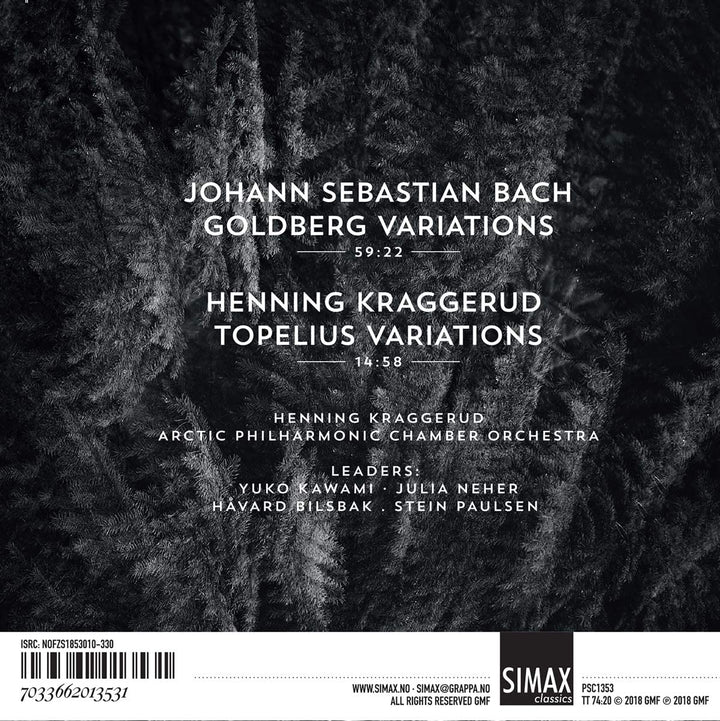 Henning Kraggerud – Goldberg-Variationen und Topelius-Variationen [Audio-CD]