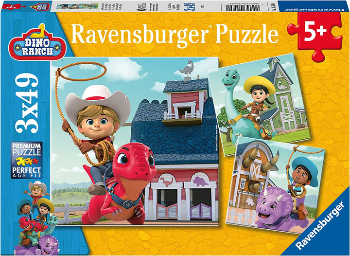 Ravensburger Dino Ranch 3x 49-teiliges Puzzle