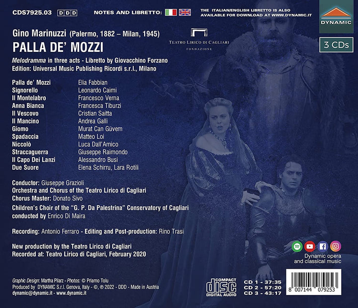 Marinuzzi: Palla De Mozzi [Verschiedenes] [Dynamisch: CDS7925] [Audio-CD]