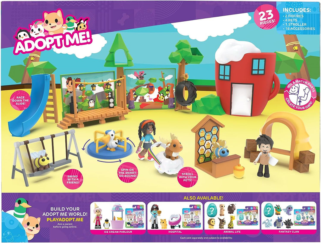 Wähle mich! AME0019 Coffee Shop and Playground Großes Spielset – Top-Online-Spielspaß C