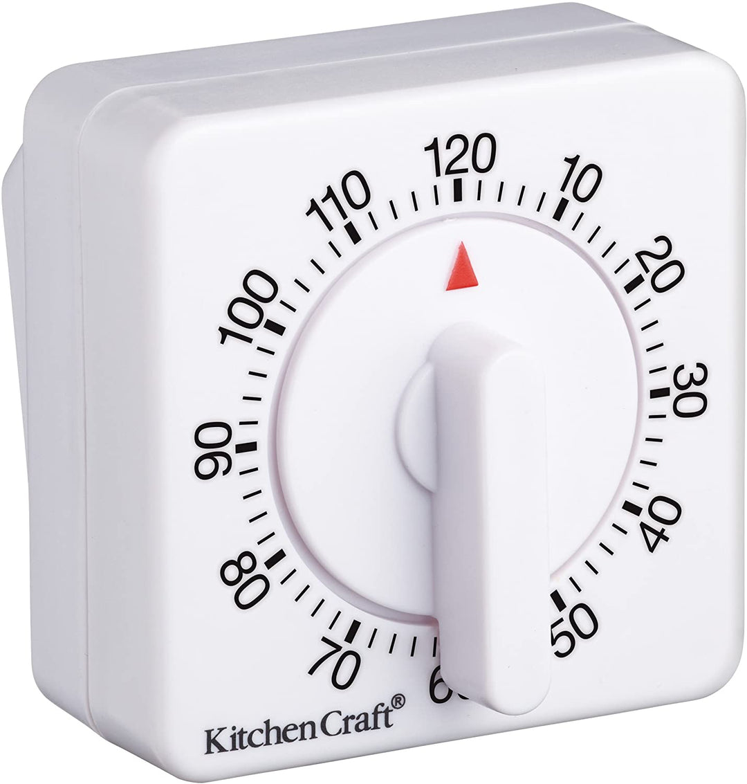 KitchenCraft opwindbare mechanische kookwekker van 2 uur