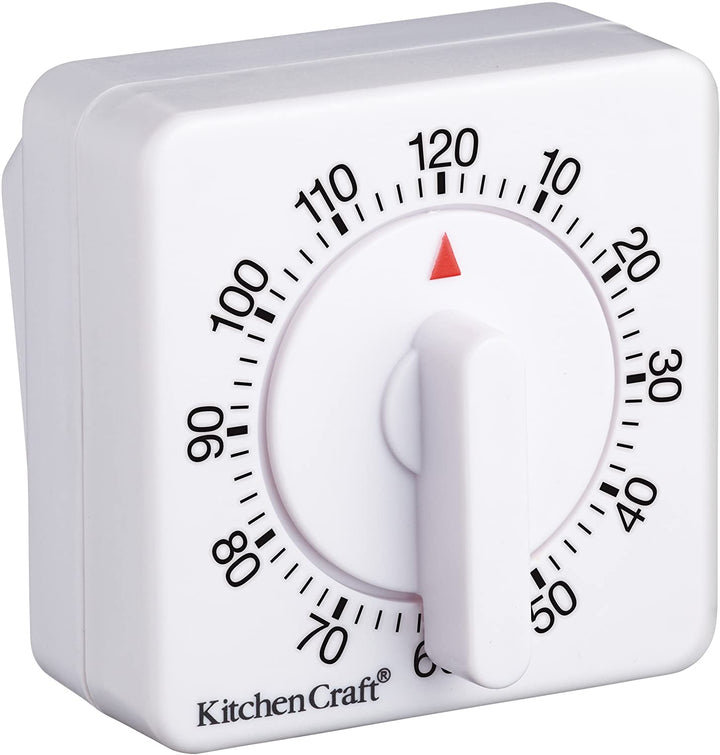 KitchenCraft Mechanischer 2-Stunden-Küchentimer zum Aufziehen