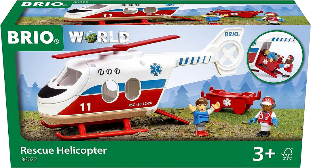 BRIO World Rettungsspielzeughubschrauber für Kinder ab 3 Jahren – 2023