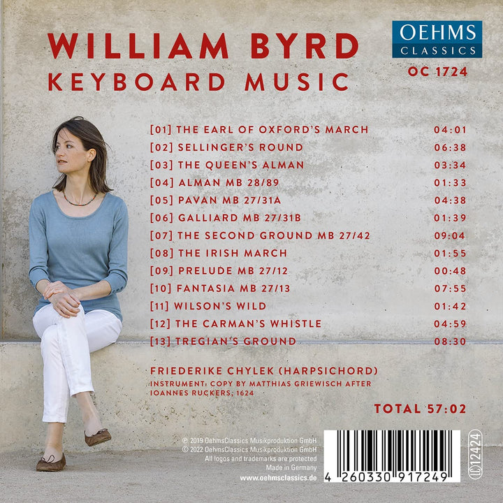 Byrd: Keyboardmusik [Friederike Chylek] [Oehms Classics: OC1724] [Audio CD]