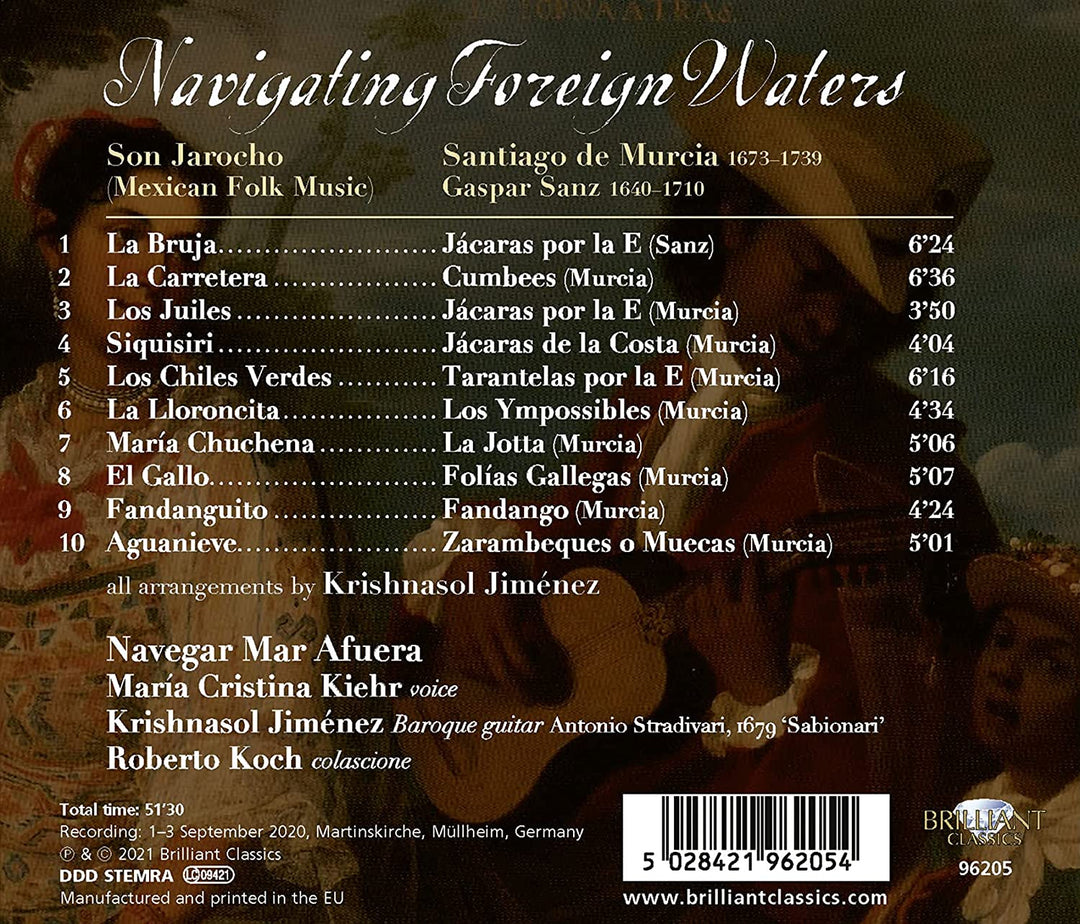 María Cristina Kiehr - De Murcia, Sanz Spanische Barockmusik und mexikanische Volksmusik [Audio-CD]