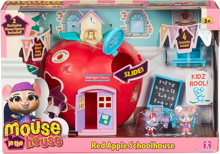 Character Options 07393 Millie & Friends Mouse in The Red Apple Schoolhouse, Collectable Toys, Playset