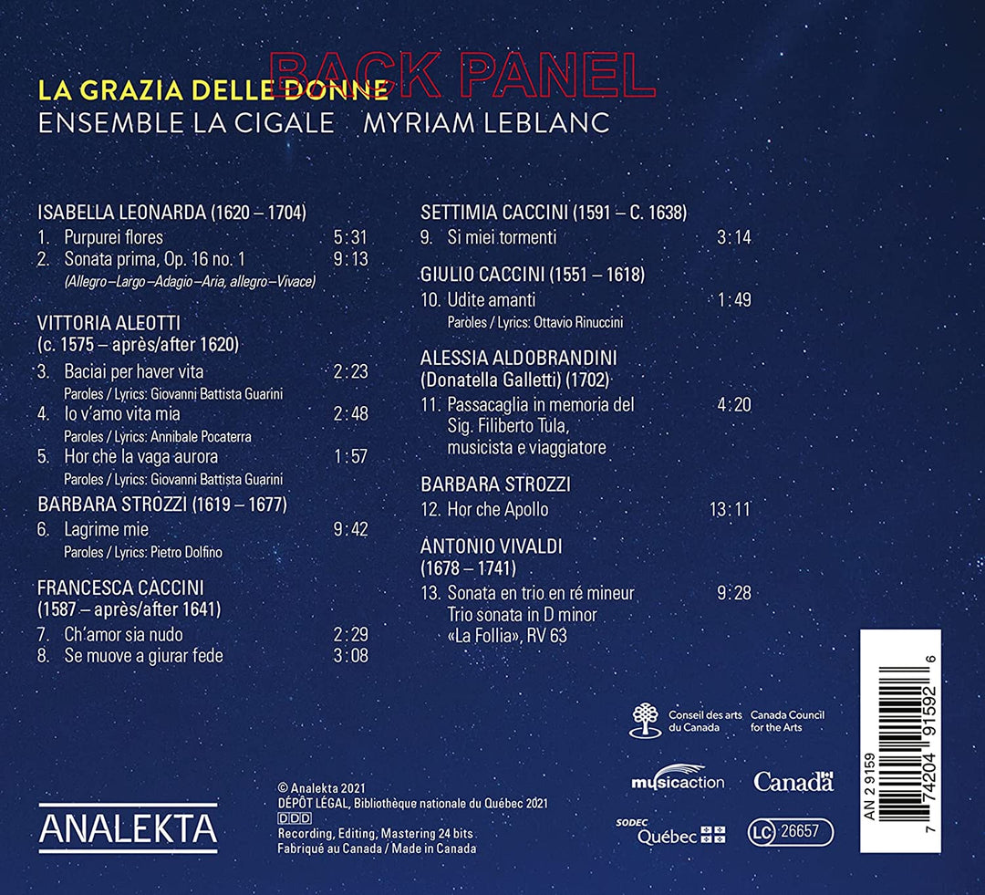 La Grazia Delle Donne [Audio-CD]