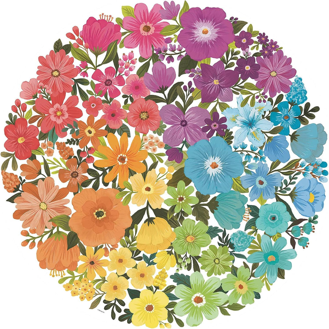 Ravensburger 17167 Kreis der Farben-Blumen, 500-teiliges Puzzle für Erwachsene